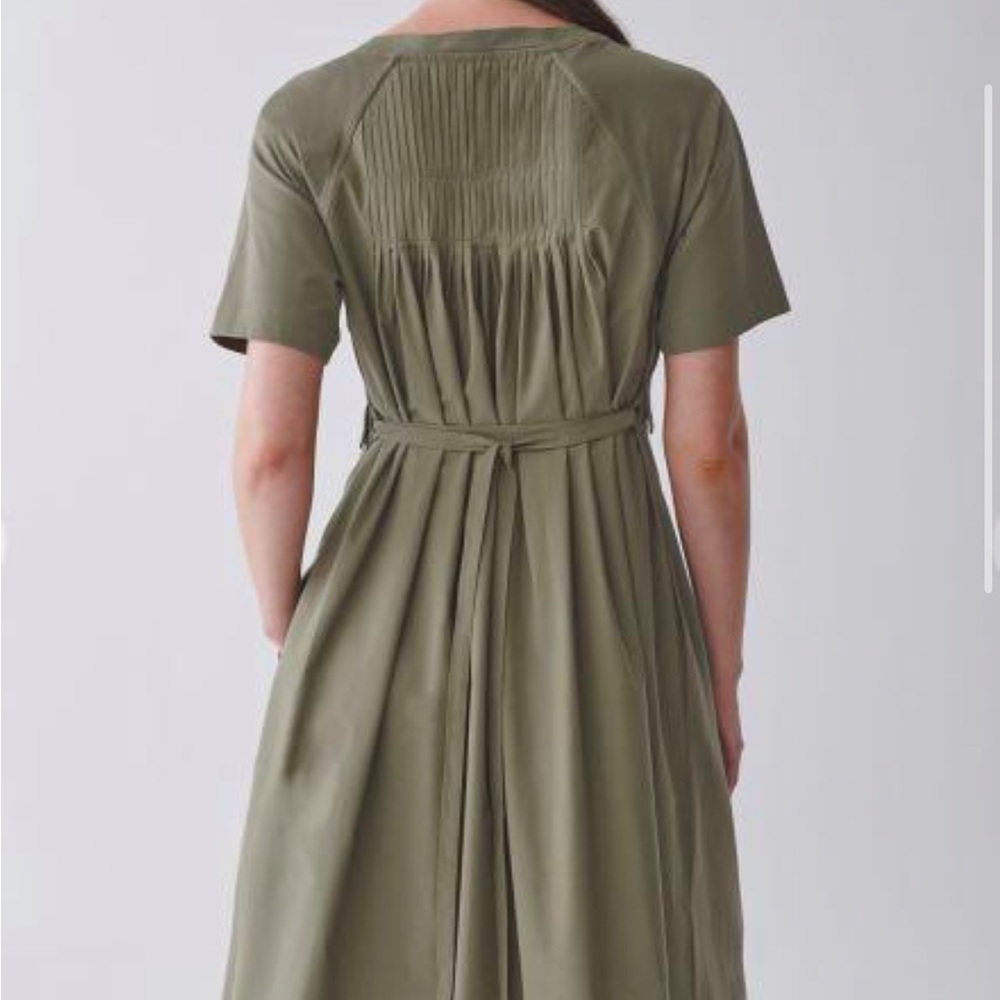 COS COTTON DRESS WITH PLEATED DETAIL - Picture 4 of 6